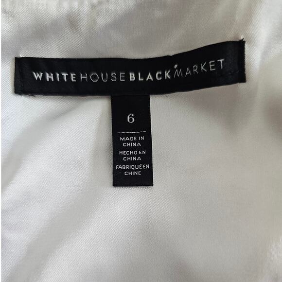 EUC White House Black Market WHBM Women's Lattice Sleeveless Tank Top 6 - Picture 10 of 10